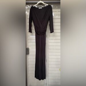 Bailey 44 Long Black Knit Maxi Dress Size M